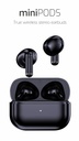 BLUETOOTH TWS EARPHONES SWISSTEN MINIPODS BLACK