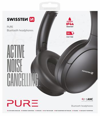 CASQUE BLUETOOTH ANC SWISSTEN PURE BLACK