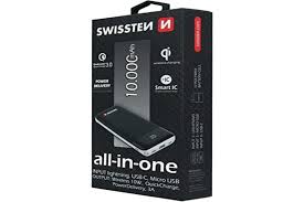 [8595217461796] Batterie externe tout-en-un SWISSTEN 10 000 mAh
