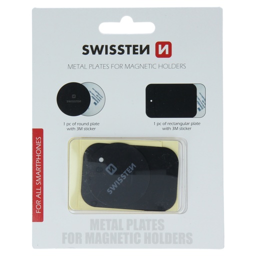 [8595217466135] SWISSTEN METAL PLATES FOR MAGNETIC HOLDER