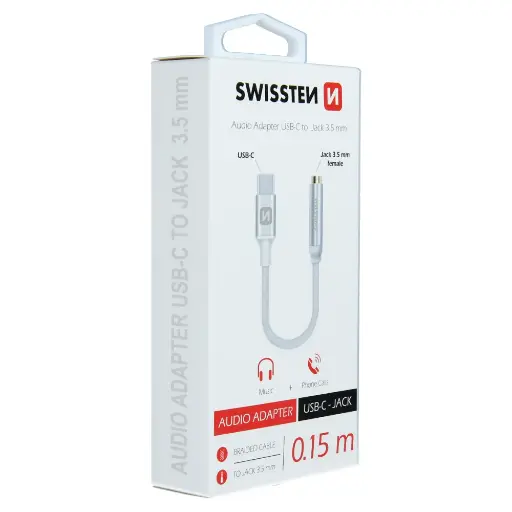 Adaptateur audio textile USB-C/jack (femelle) 0,15 m